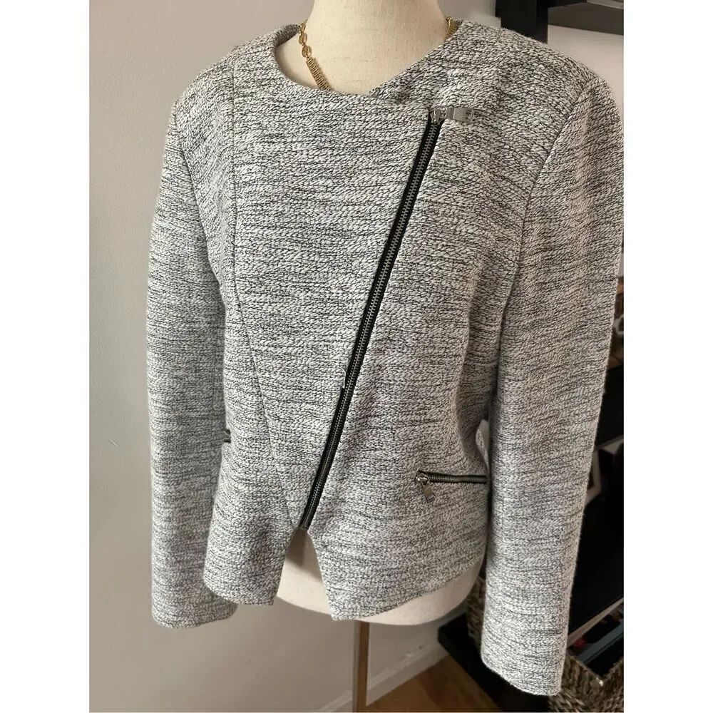 Banana republic gray blazer/jacket size 8 cotton blend